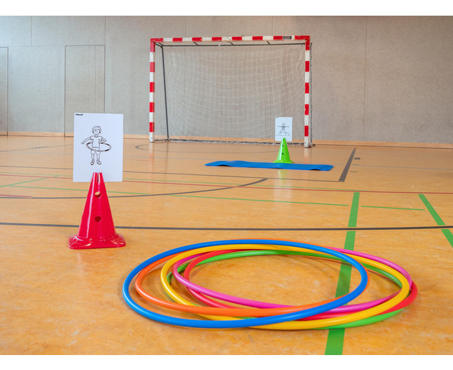 Hula-Hoop Reifen Regenbogen-Set 80 cm