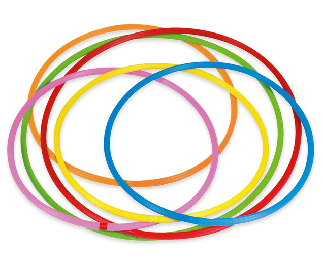 Hula-Hoop Reifen Regenbogen-Set 80 cm