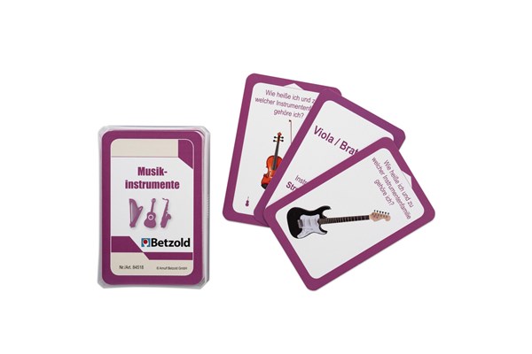 Spielkarten: Musikinstrumente