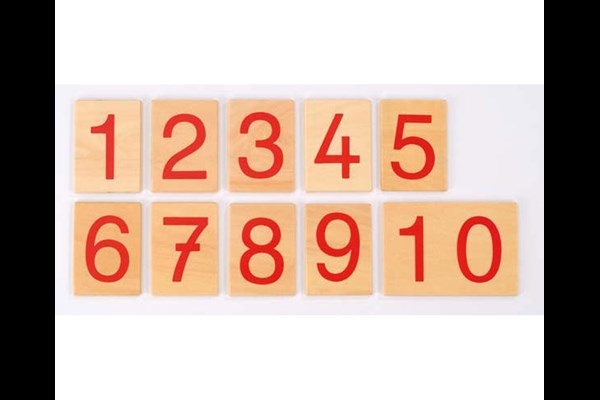 Zahlenkarten für numerische Stangen