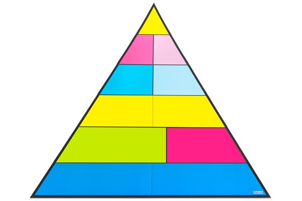 Lebensmittelpyramide für die Tafel