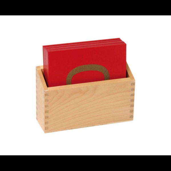 Holzbox für 10 Fühl- und Tastplatten