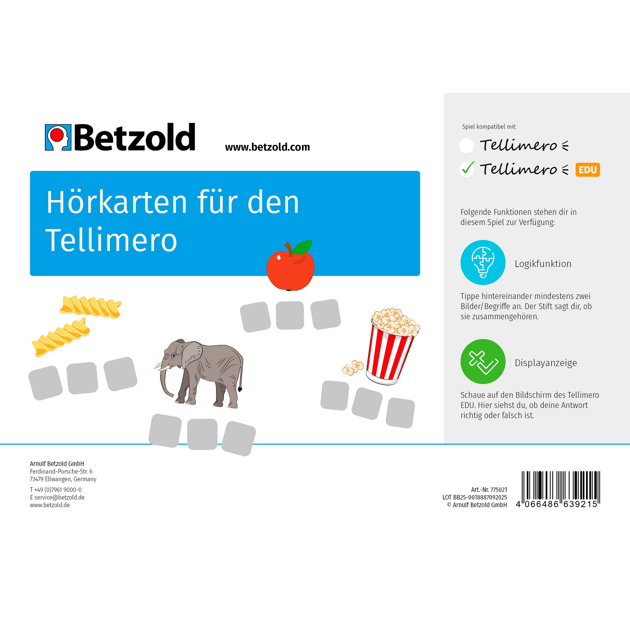 Tellimero EDU Lernkarten „Hörkarten"