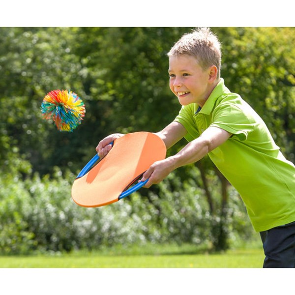 Wuselball-Springspiel mit 2 Schlägern Ø 35 cm,