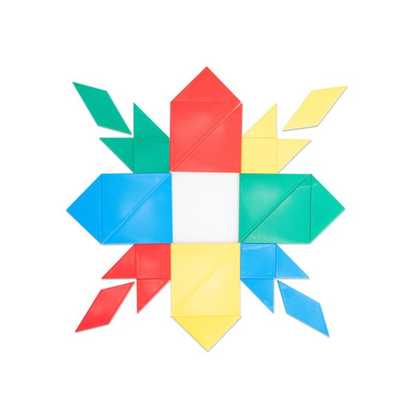 Tangram in Sortierbox mit Deckel