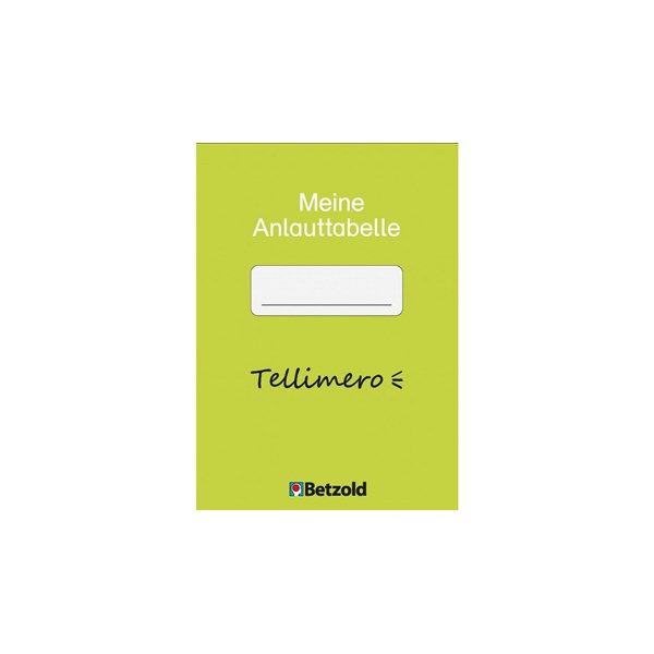 Tellimero Anlauttabelle, Schüler-Heft 5 Stück