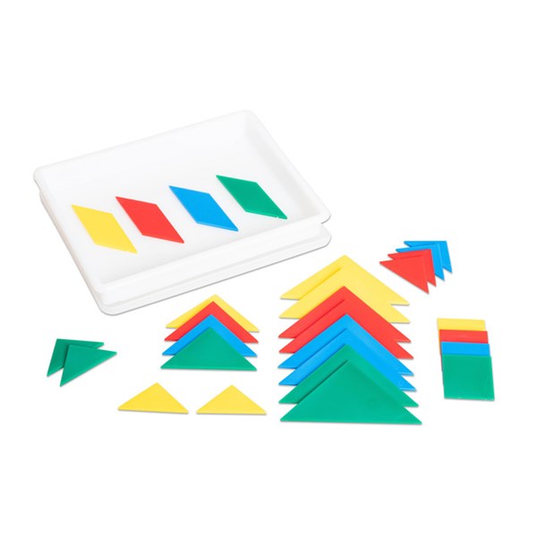 Tangram in Sortierbox mit Deckel