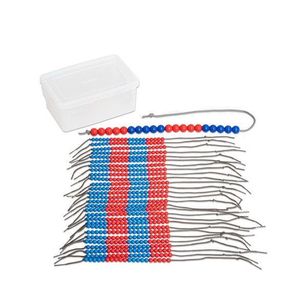 Klassensatz 28 Rechenketten und 1 Demokette in Box rot/blau