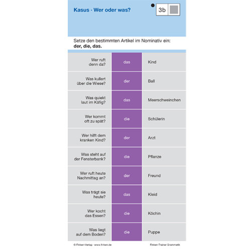 Finken Trainer Grammatik