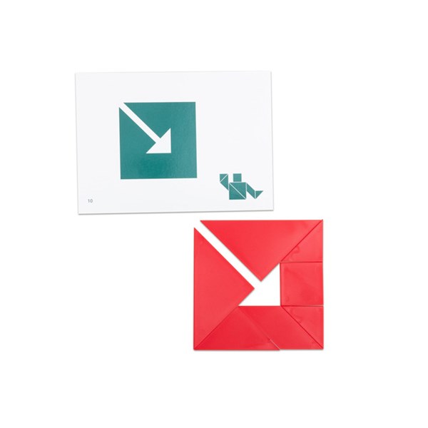 Tangram in Sortierbox mit Deckel