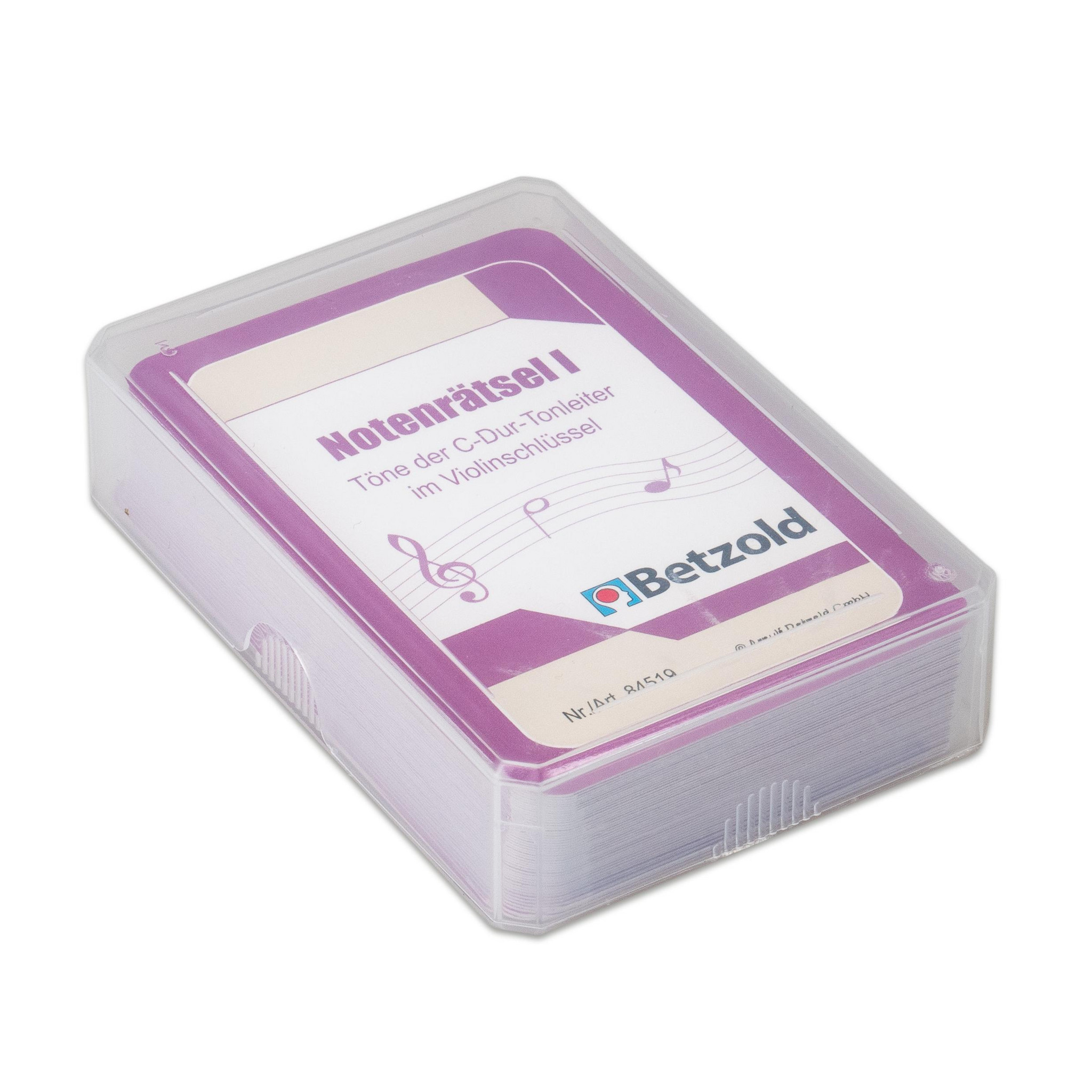 Spielkarten: Notenrätsel I