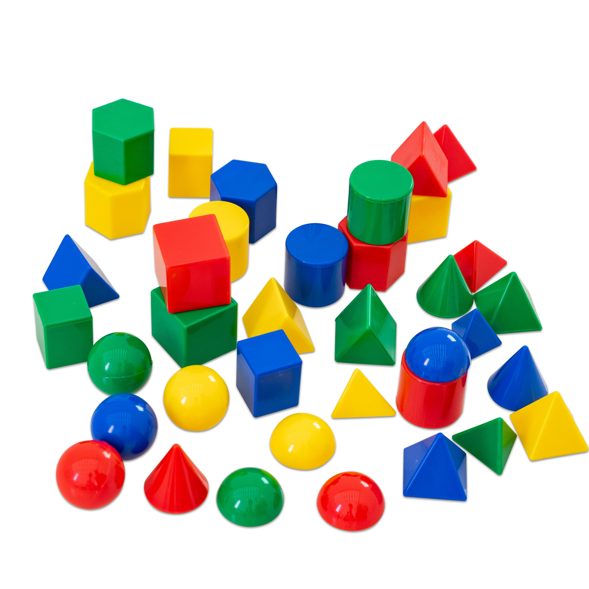 Satz mit 40 Geometriekörpern