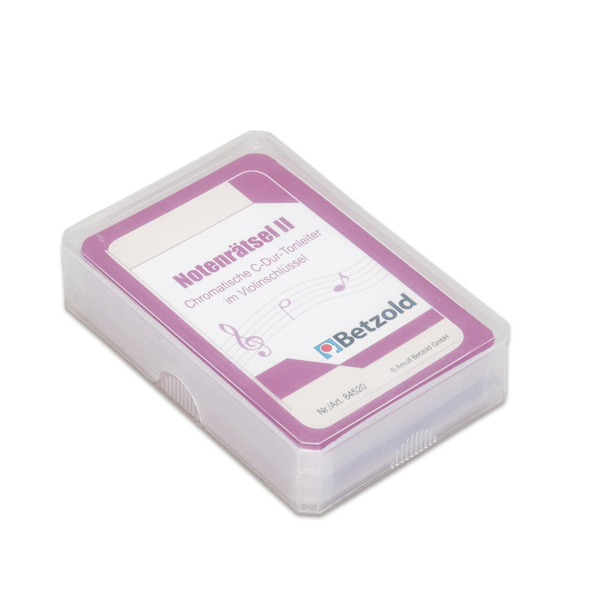 Spielkarten: Notenrätsel II