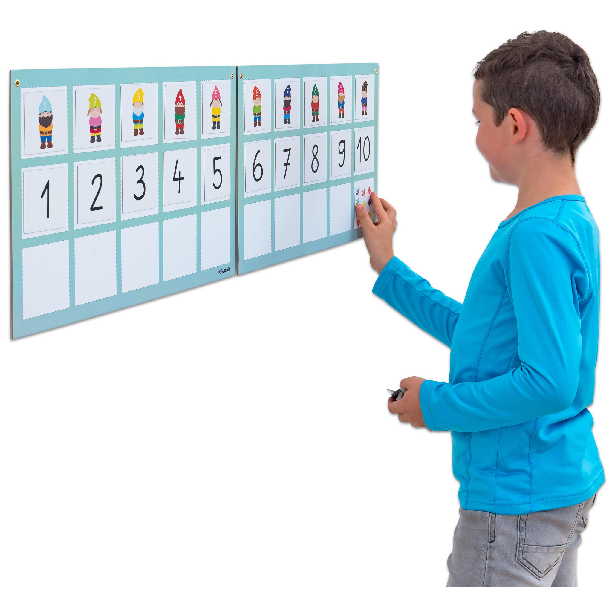 Mengen und Zahlen - Magnetischer Zahlenstrahl bis 10