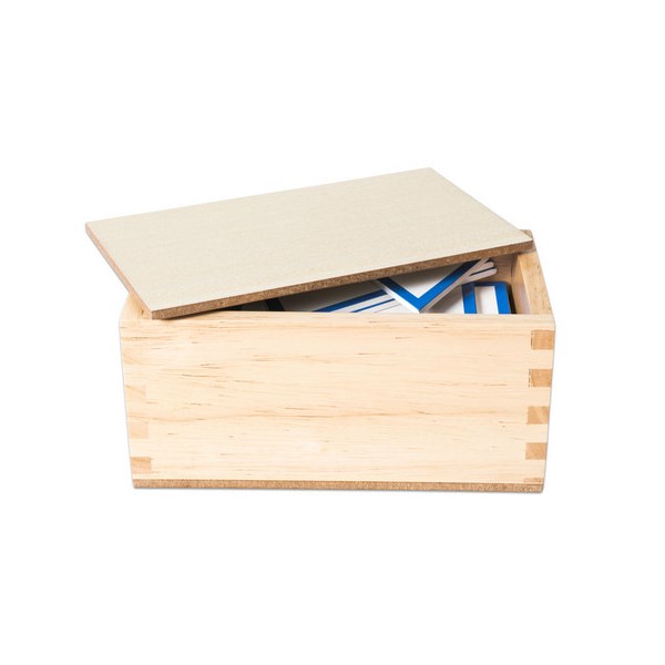 12 Grundflächenkärtchen aus Holz