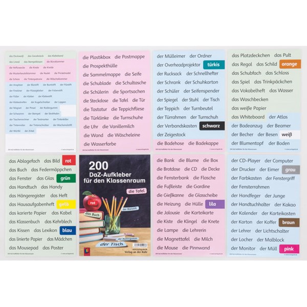 200 DaZ-Aufkleber für den Klassenraum