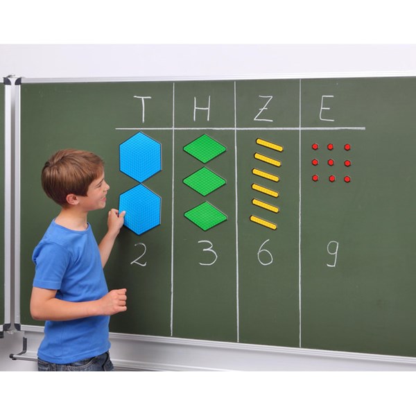 Farbiger Zehnerbasis-Satz magnetisch