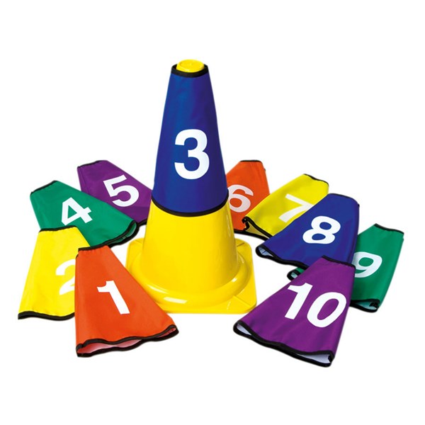 Zahlen für Markierungskegel, 1-10