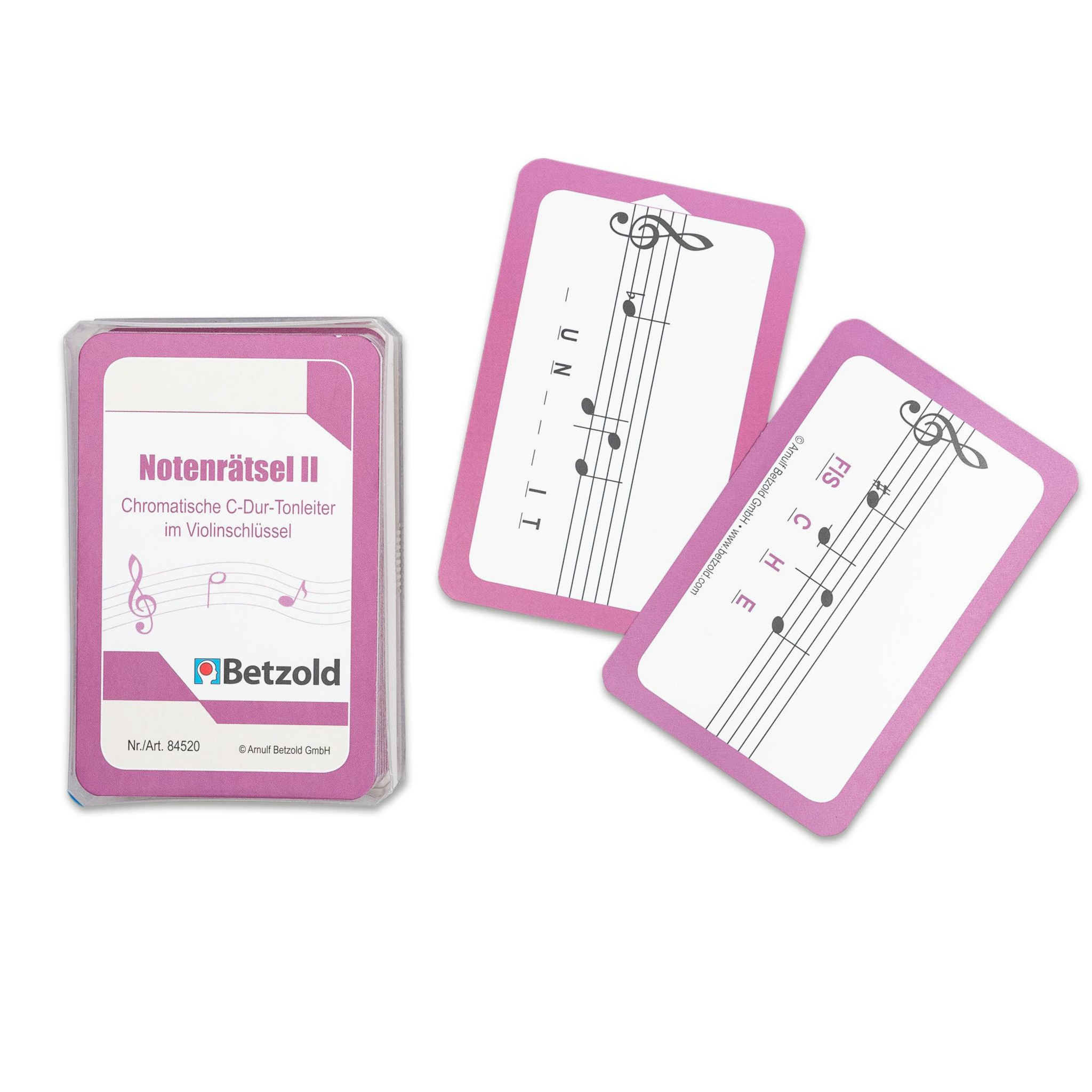 Spielkarten: Notenrätsel II