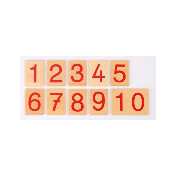 Zahlenkarten für numerische Stangen