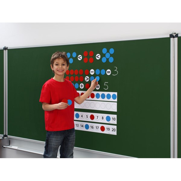 Magnetische Rechenleiste für Demo-Wendeplättchen