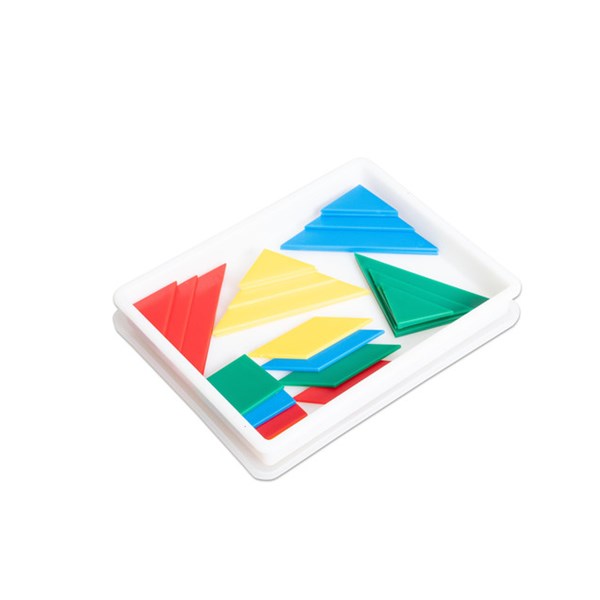 Tangram in Sortierbox mit Deckel