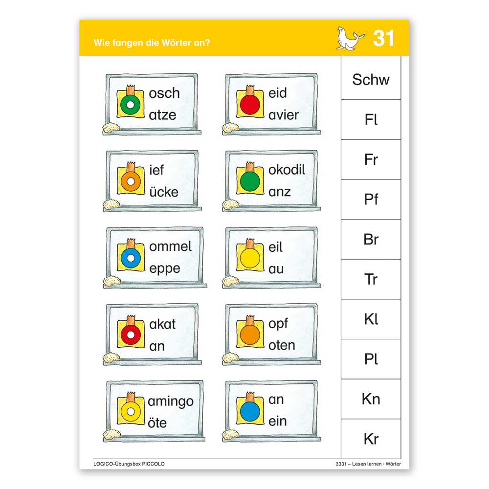 Logico Übungsbox Piccolo - Lesen lernen
