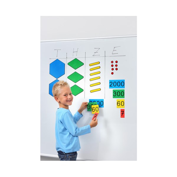 Farbiger Zehnerbasis-Satz magnetisch