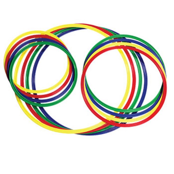Satz mit 4 bunten Reifen, 38 cm